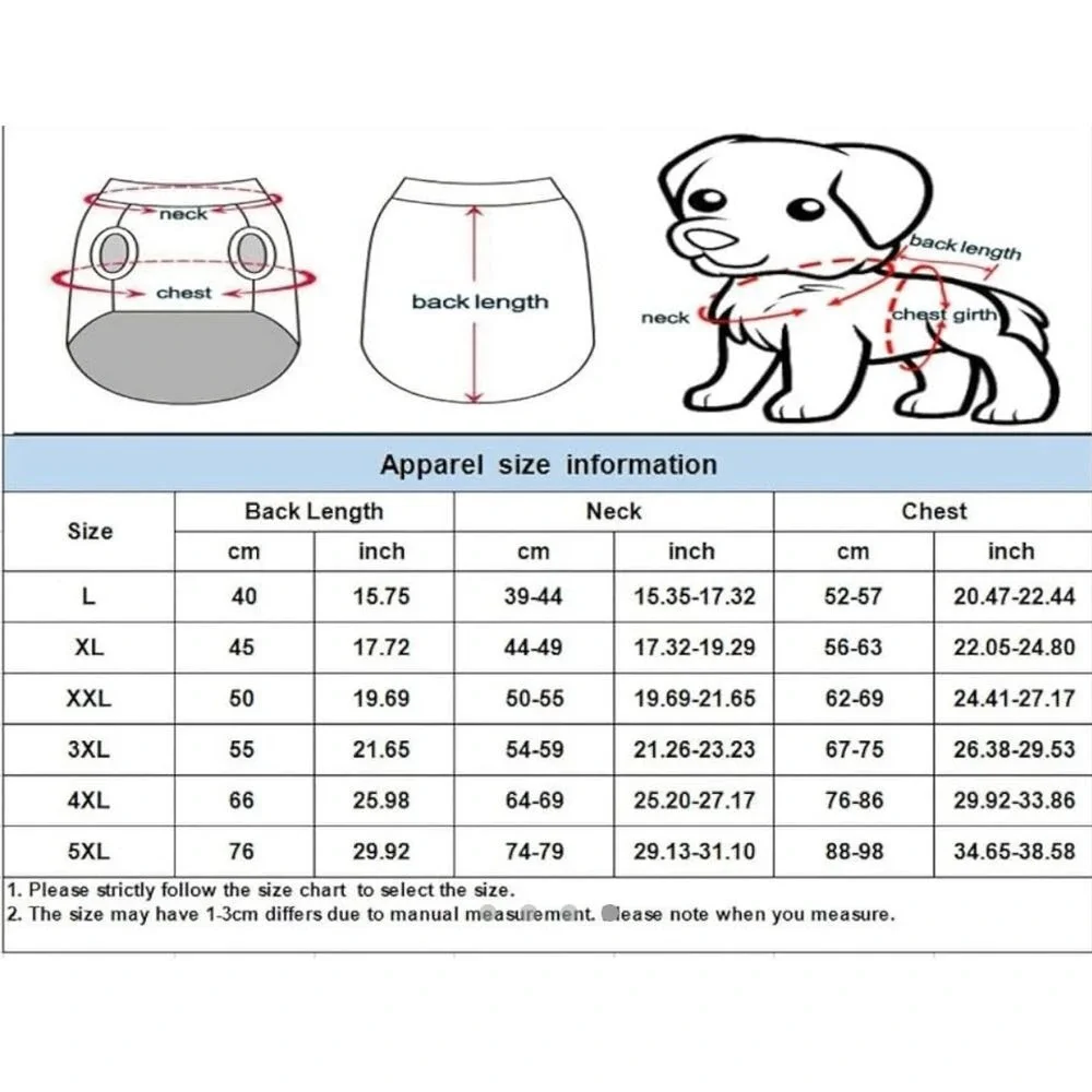 Asmpets Dog Clothes Winter Warm Dog Clothes‎ Waterproof Pet Vest Jacket  size 3X
